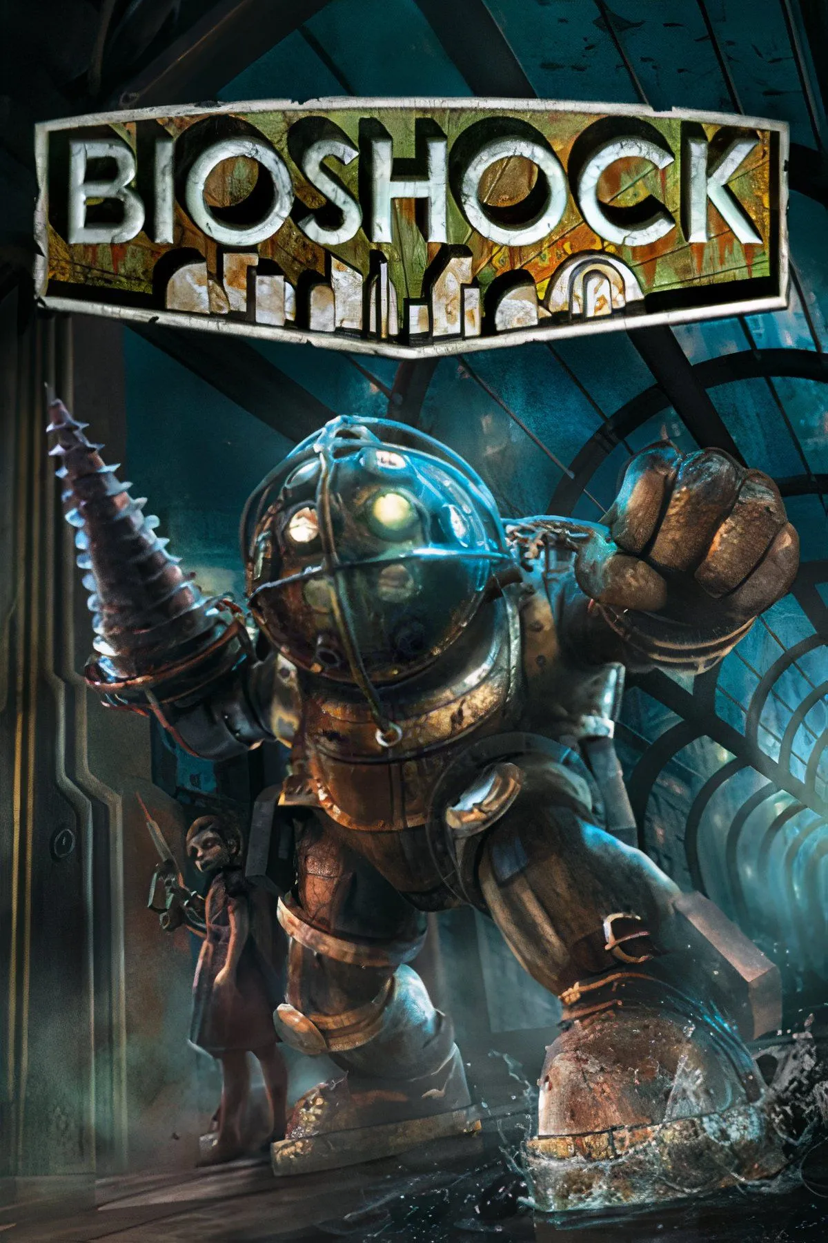 Andrew Ryan đứng trước thành phố Rapture trong BioShock, biểu tượng của triết lý Chủ nghĩa Khách quan