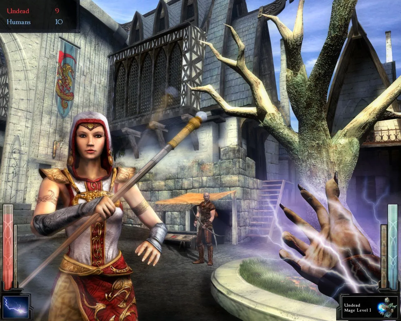 Ảnh chụp màn hình chính thức game Dark Messiah of Might and Magic, nổi bật với hệ thống vật lý và cận chiến tiên tiến.
