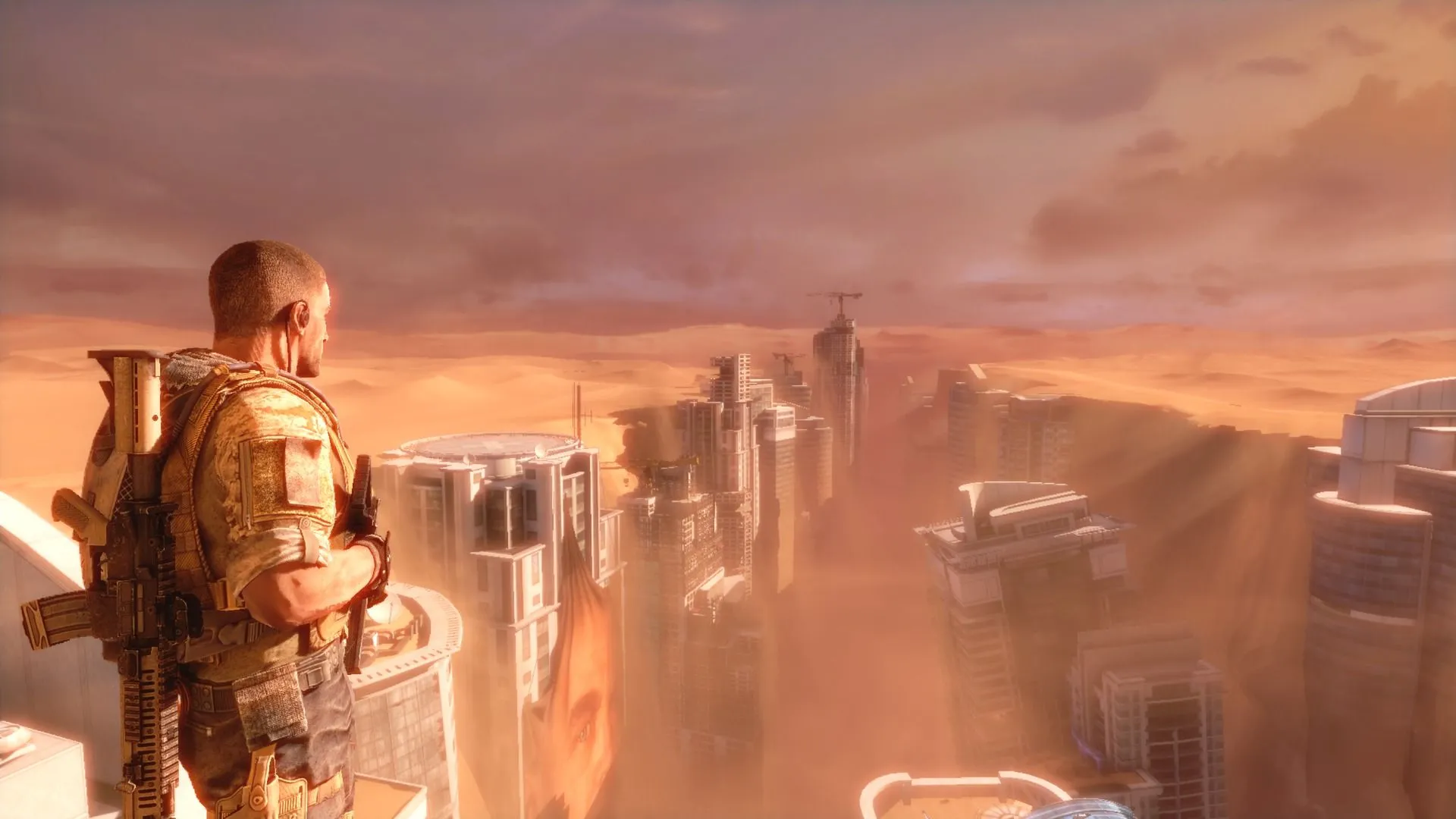 Ảnh chụp màn hình chính thức game Spec Ops: The Line, một tựa game bắn súng góc nhìn thứ ba với cốt truyện sâu sắc.