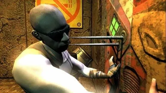 Ảnh chụp màn hình game The Chronicles of Riddick: Escape From Butcher Bay, một ví dụ điển hình về game chuyển thể phim chất lượng cao.