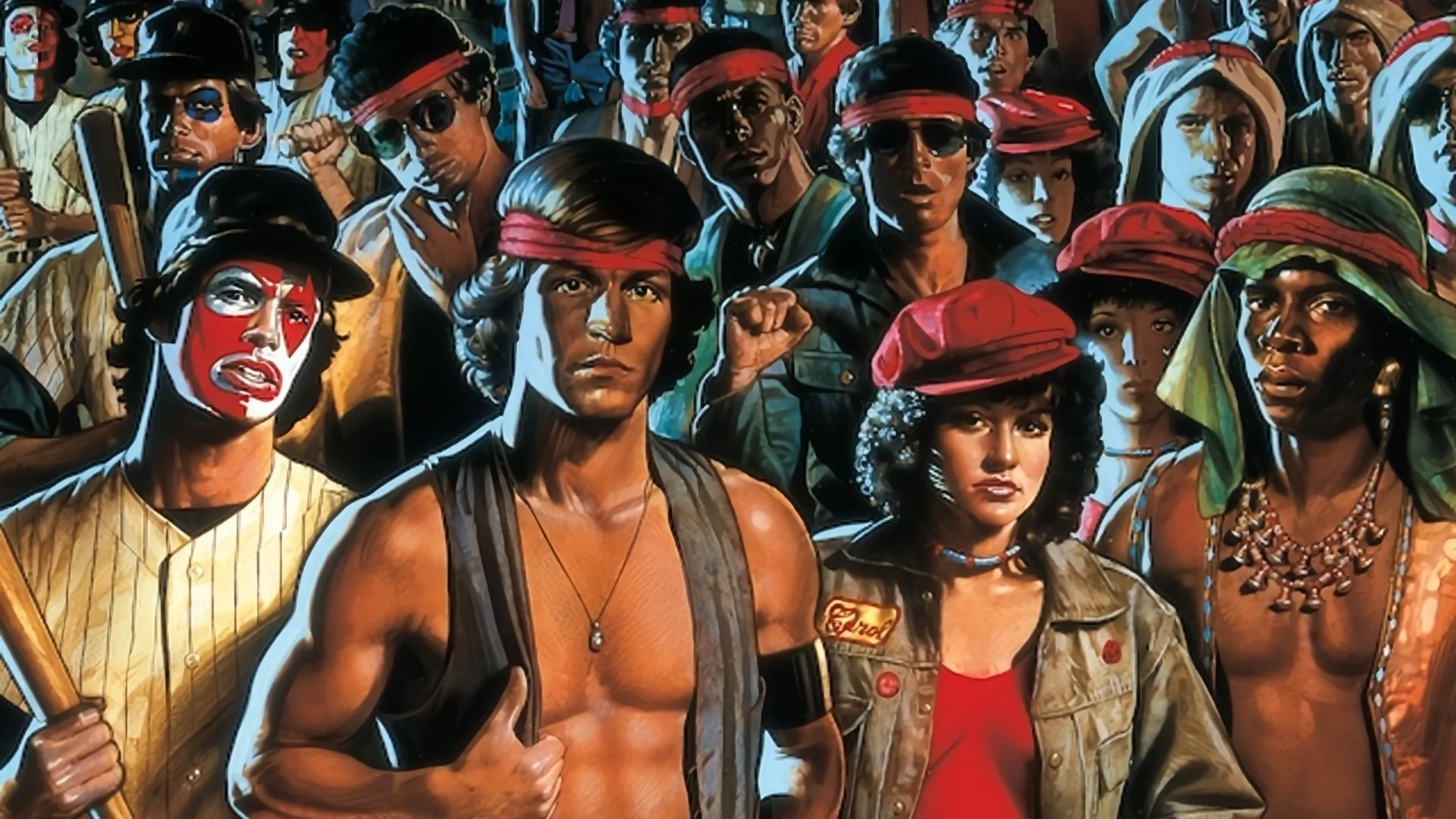 Áp phích game The Warriors với đầy đủ thành viên băng đảng xuất hiện