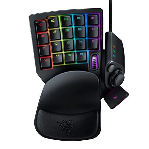 Bàn phím gaming một tay Razer Tartarus v2 với các phím lập trình được, cải thiện trải nghiệm điều khiển trong game.