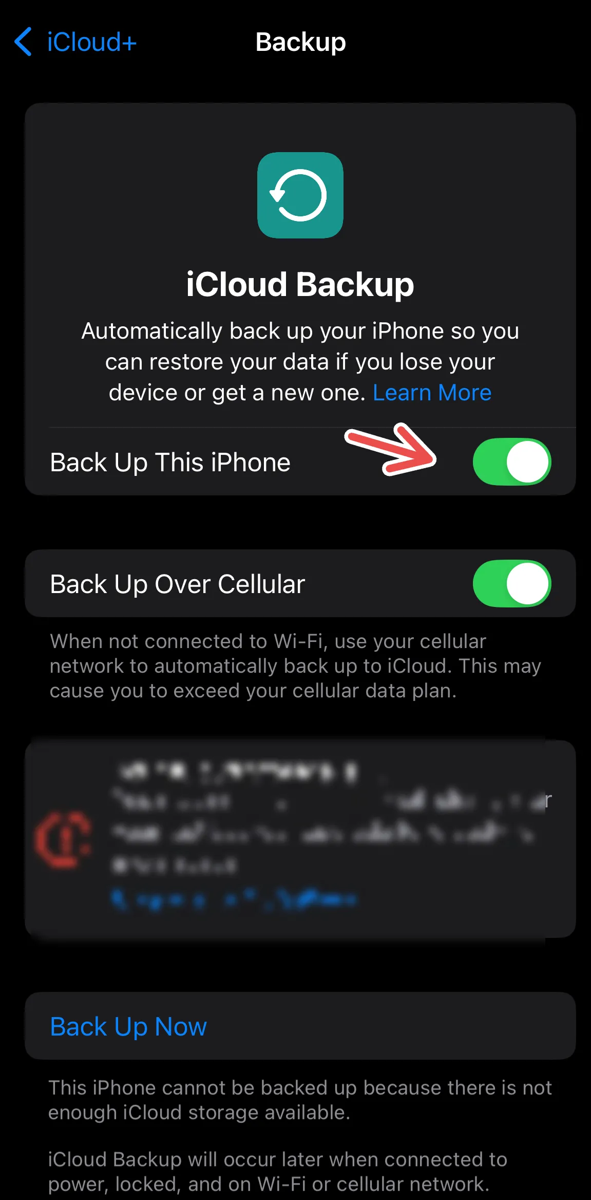 Bật tính năng sao lưu tự động iCloud cho iPhone