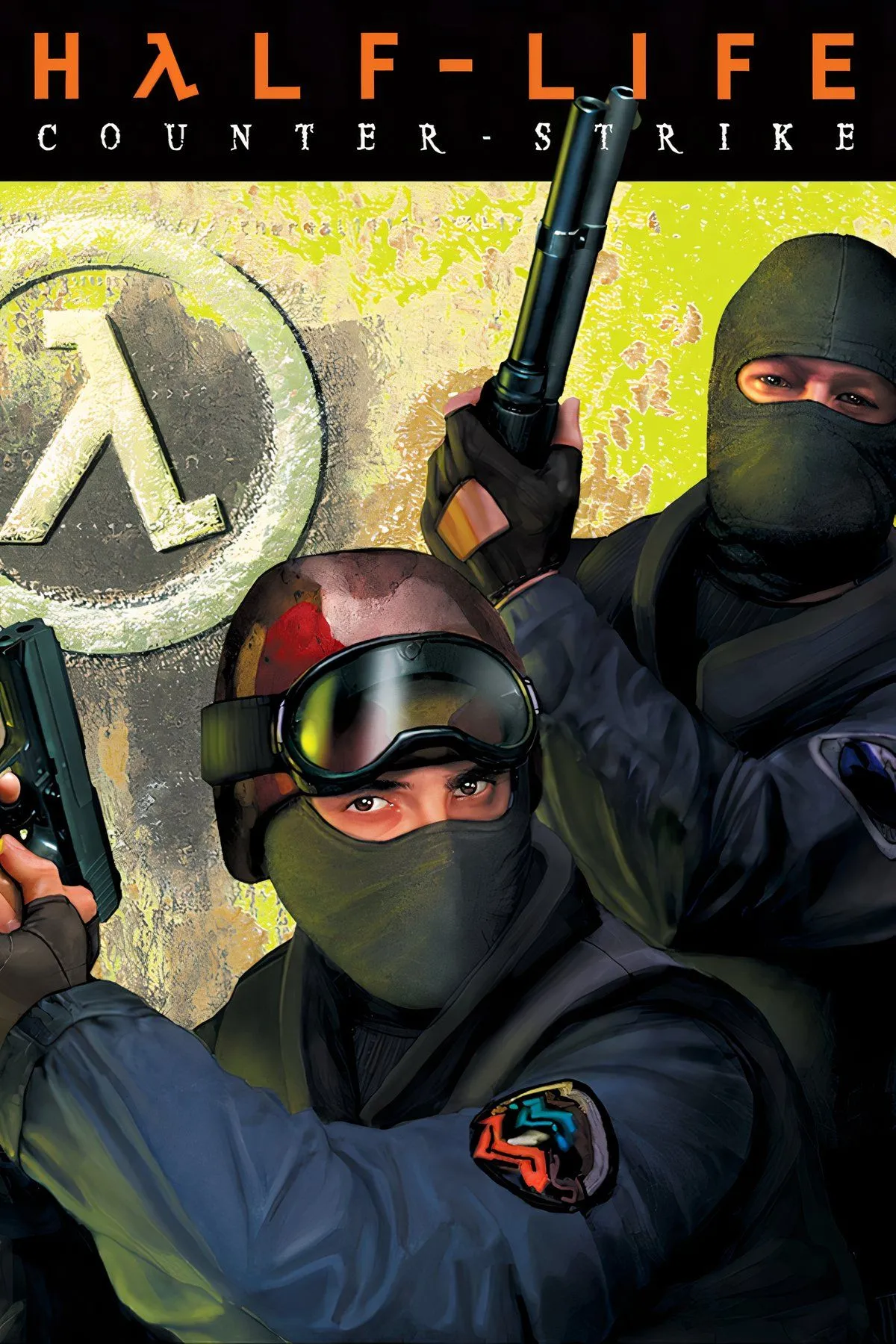 Bìa game Counter-Strike 1.6 với hình ảnh đặc trưng của lực lượng chống khủng bố.