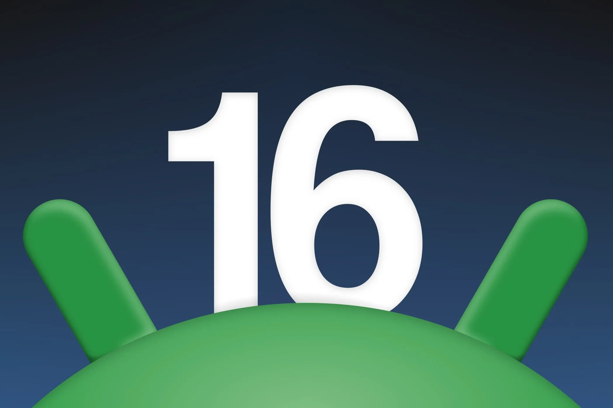 Biểu tượng Android 16 nổi bật trên nền các logo ứng dụng di động