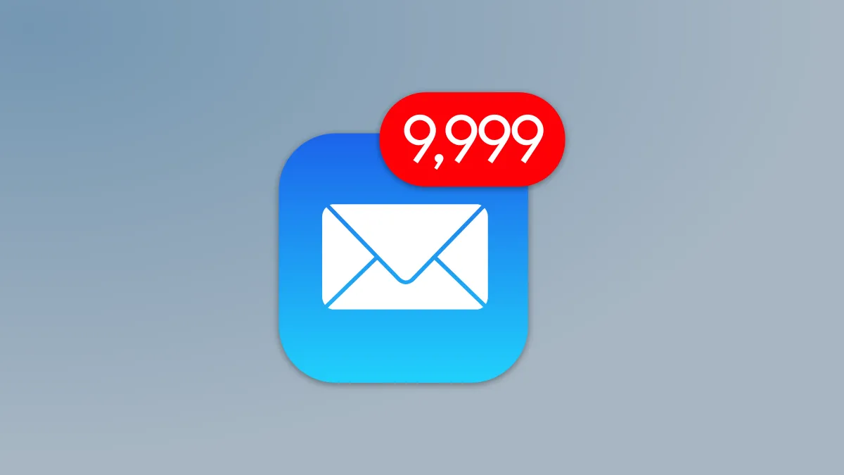 Biểu tượng email với bộ đếm thư chưa đọc.