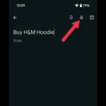 Biểu tượng nhắc nhở hình chiếc chuông trên thanh công cụ của Google Keep, dùng để đặt lời nhắc cho ghi chú.