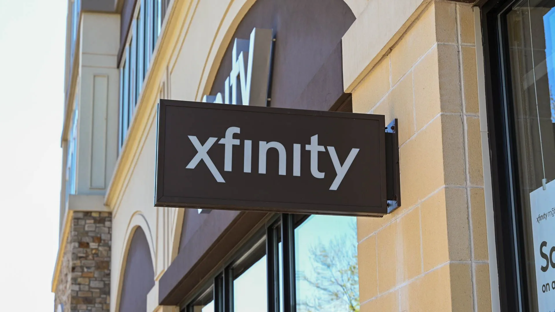 Biểu tượng Xfinity Mobile trên màn hình điện thoại thông minh