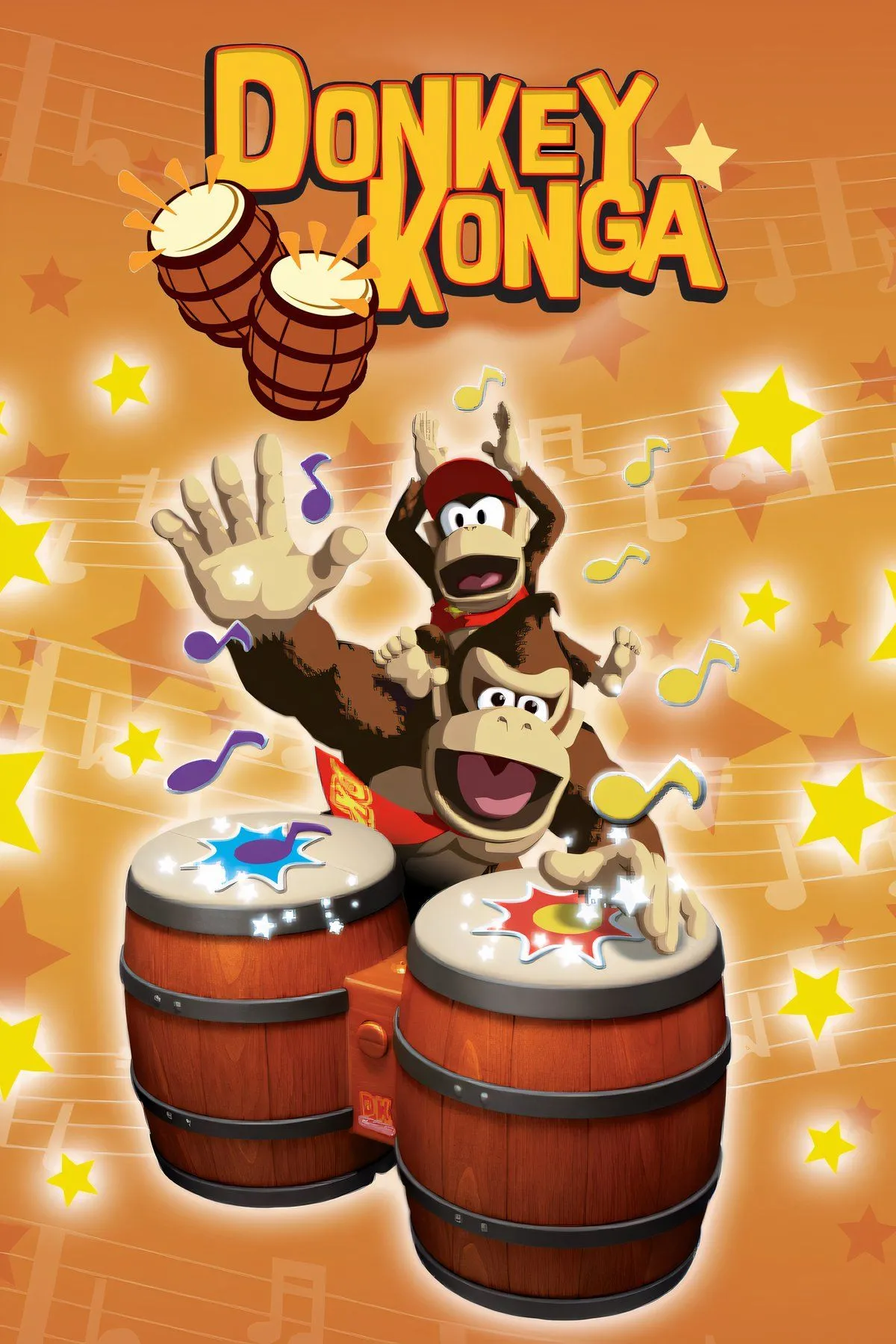 Bộ điều khiển DK Bongos cho game Donkey Konga, mô phỏng hình dáng trống bongo