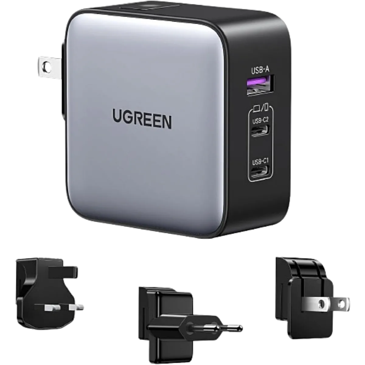 Bộ sạc du lịch UGREEN Nexode 65W Travel Charger với ba cổng sạc