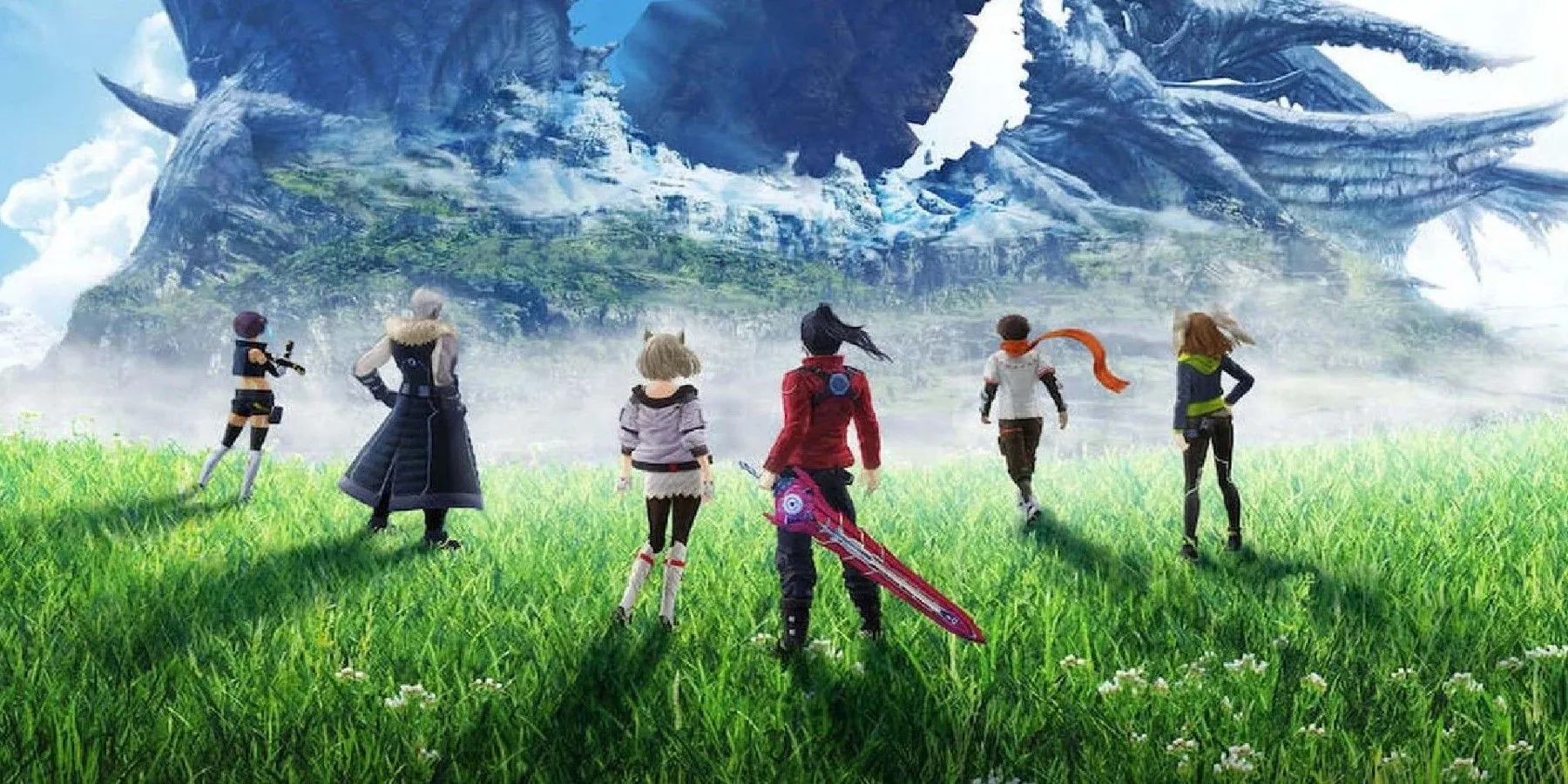 Bức ảnh nghệ thuật chính của game Xenoblade Chronicles 3, một tựa JRPG hiện đại hấp dẫn trên Nintendo Switch
