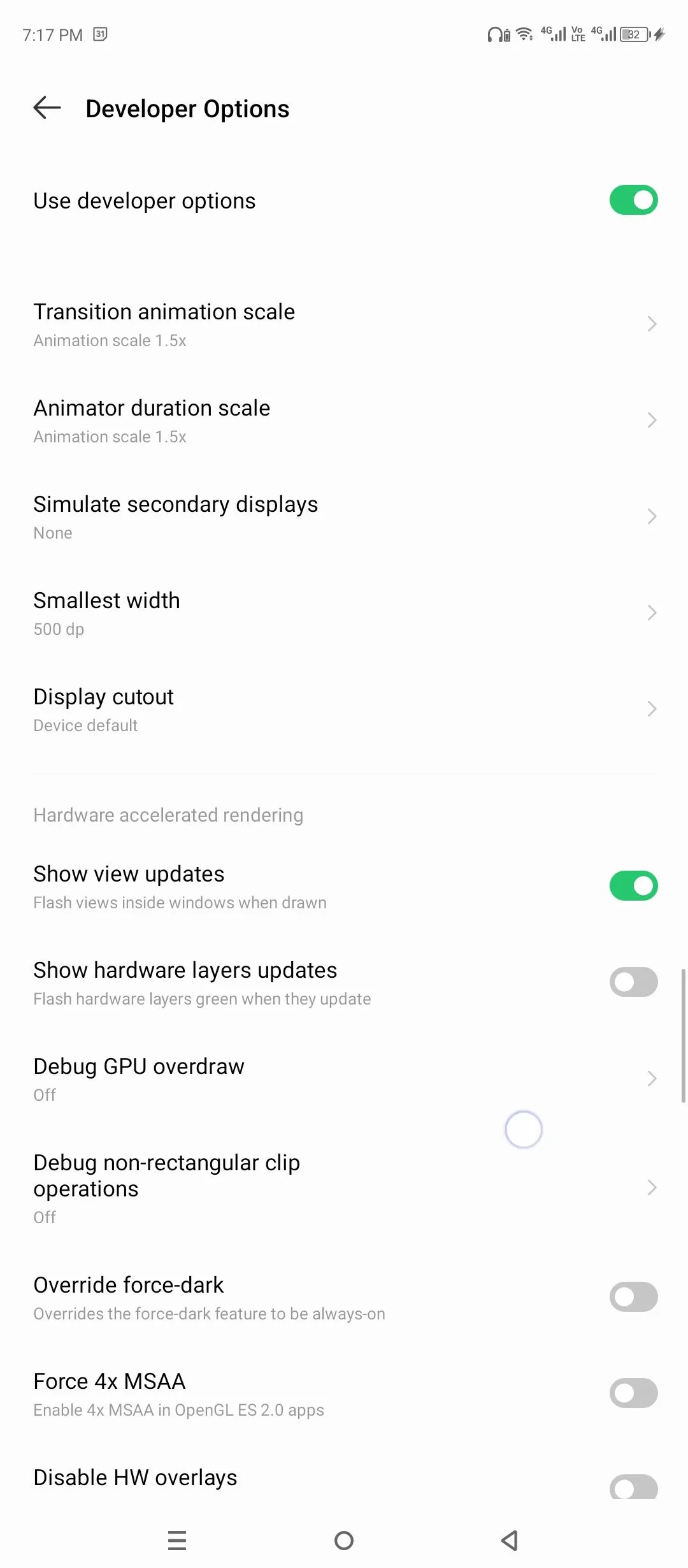 Buộc bật 4x MSAA để làm mịn đồ họa 3D trong ứng dụng OpenGL ES 2.0 trên Android.