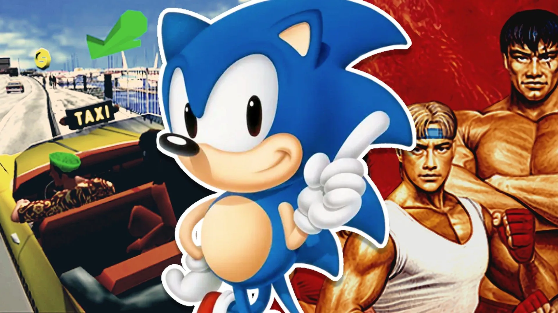 Các nhân vật kinh điển của Sega như Crazy Taxi, Sonic và Streets of Rage, gợi nhớ về những trò chơi di động sắp bị gỡ bỏ.