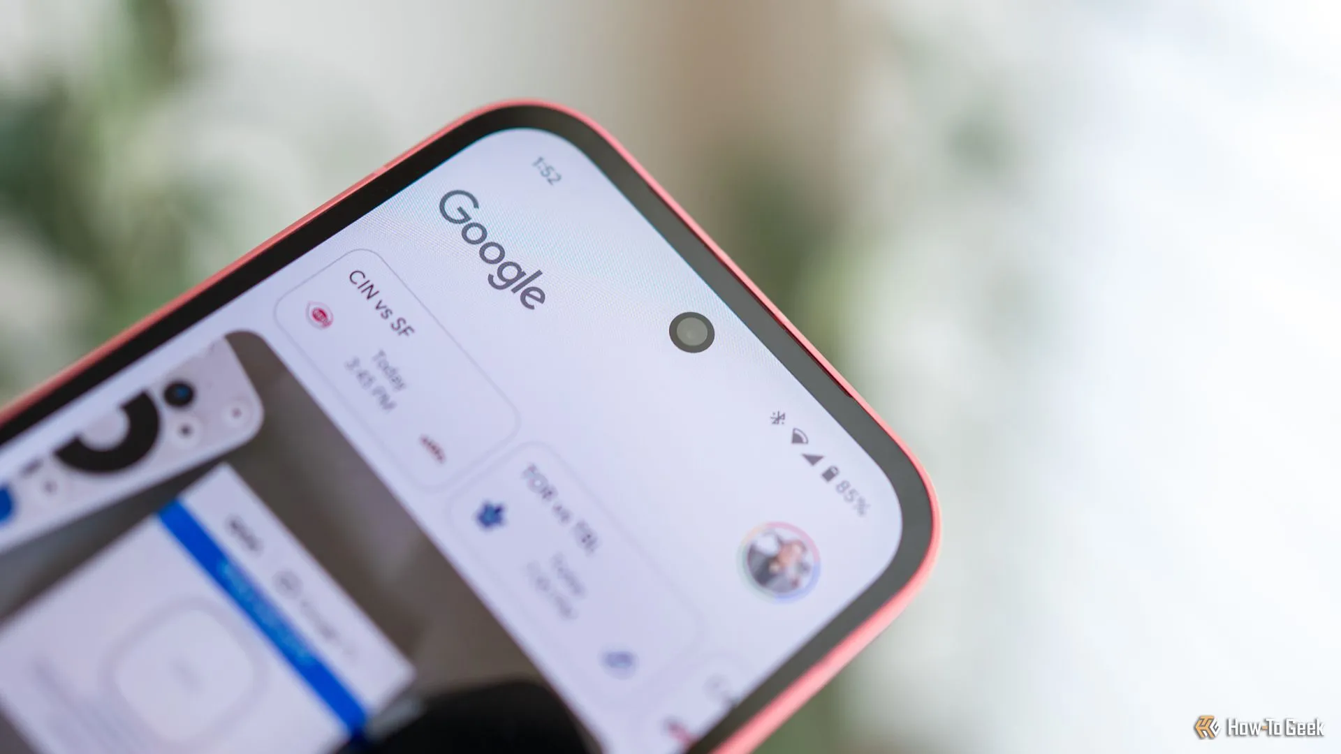 Camera trước trên Google Pixel 9a
