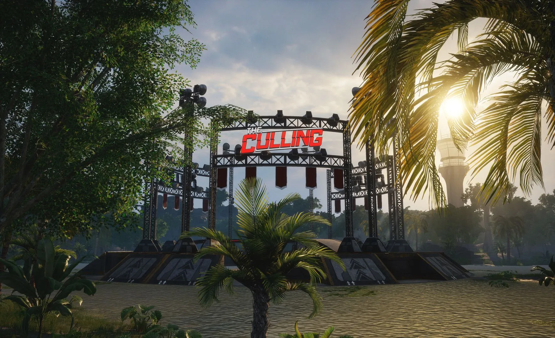 Cảnh chiến đấu góc nhìn thứ nhất trong game sinh tồn The Culling