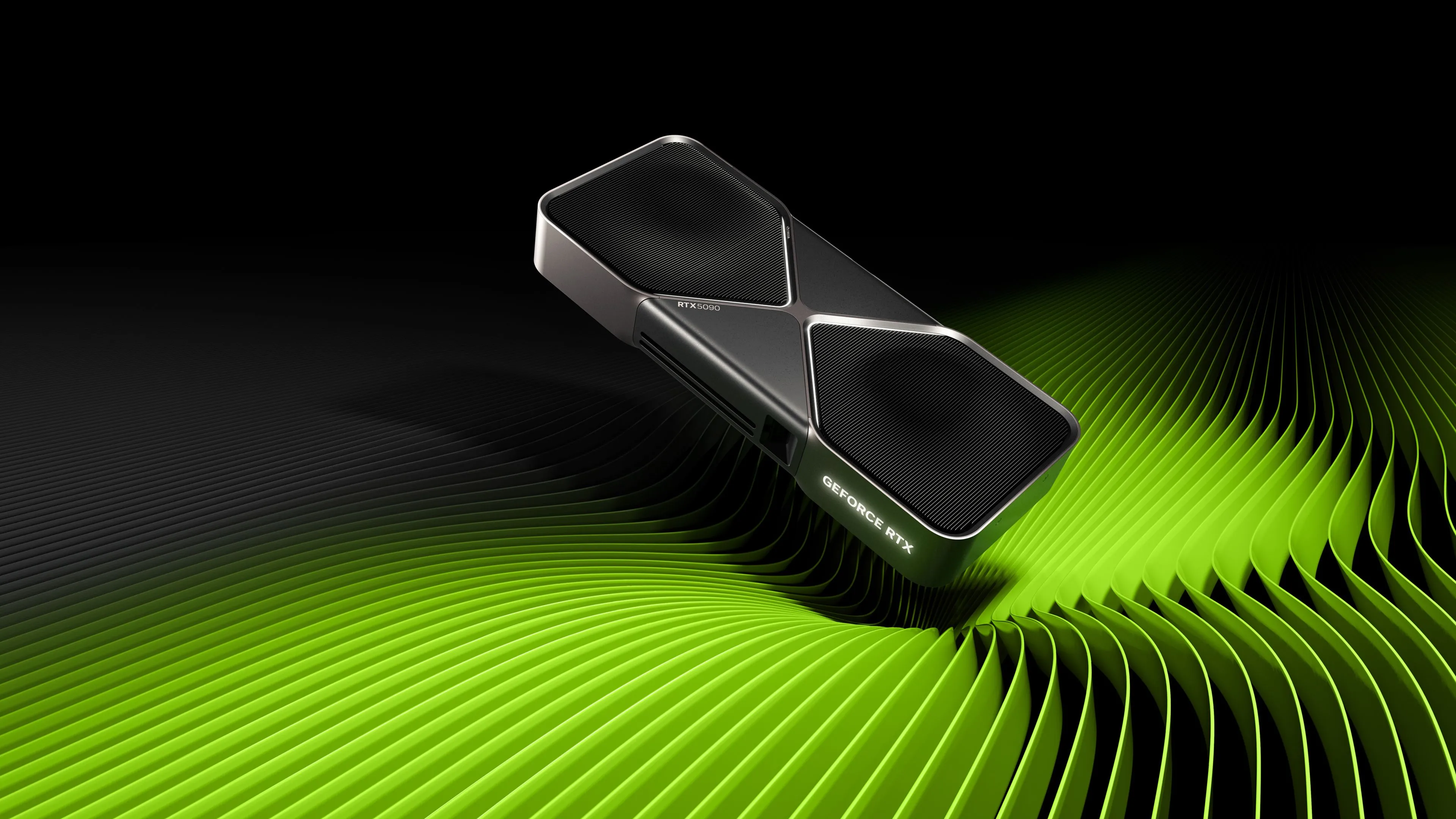 Card đồ họa NVIDIA GeForce RTX 5090 với thiết kế tản nhiệt lớn