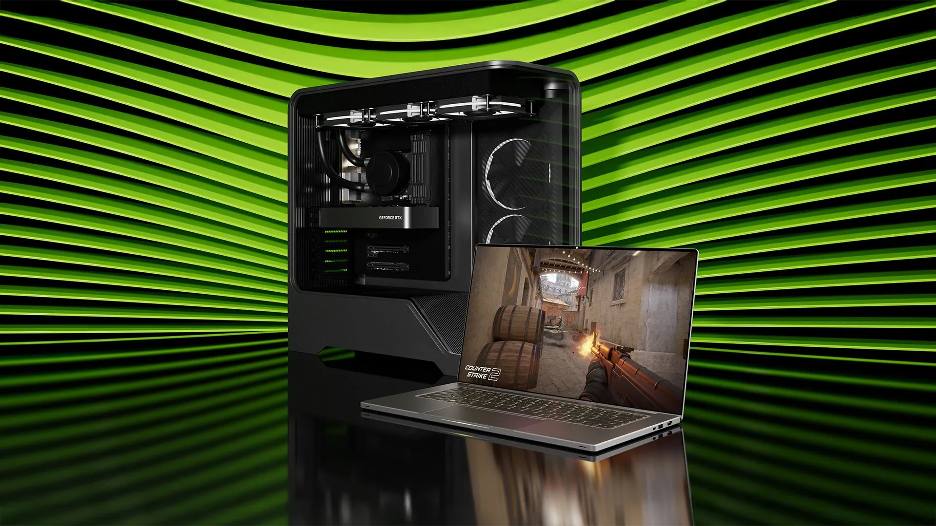 Card đồ họa NVIDIA RTX 5050 với thiết kế quạt tản nhiệt kép