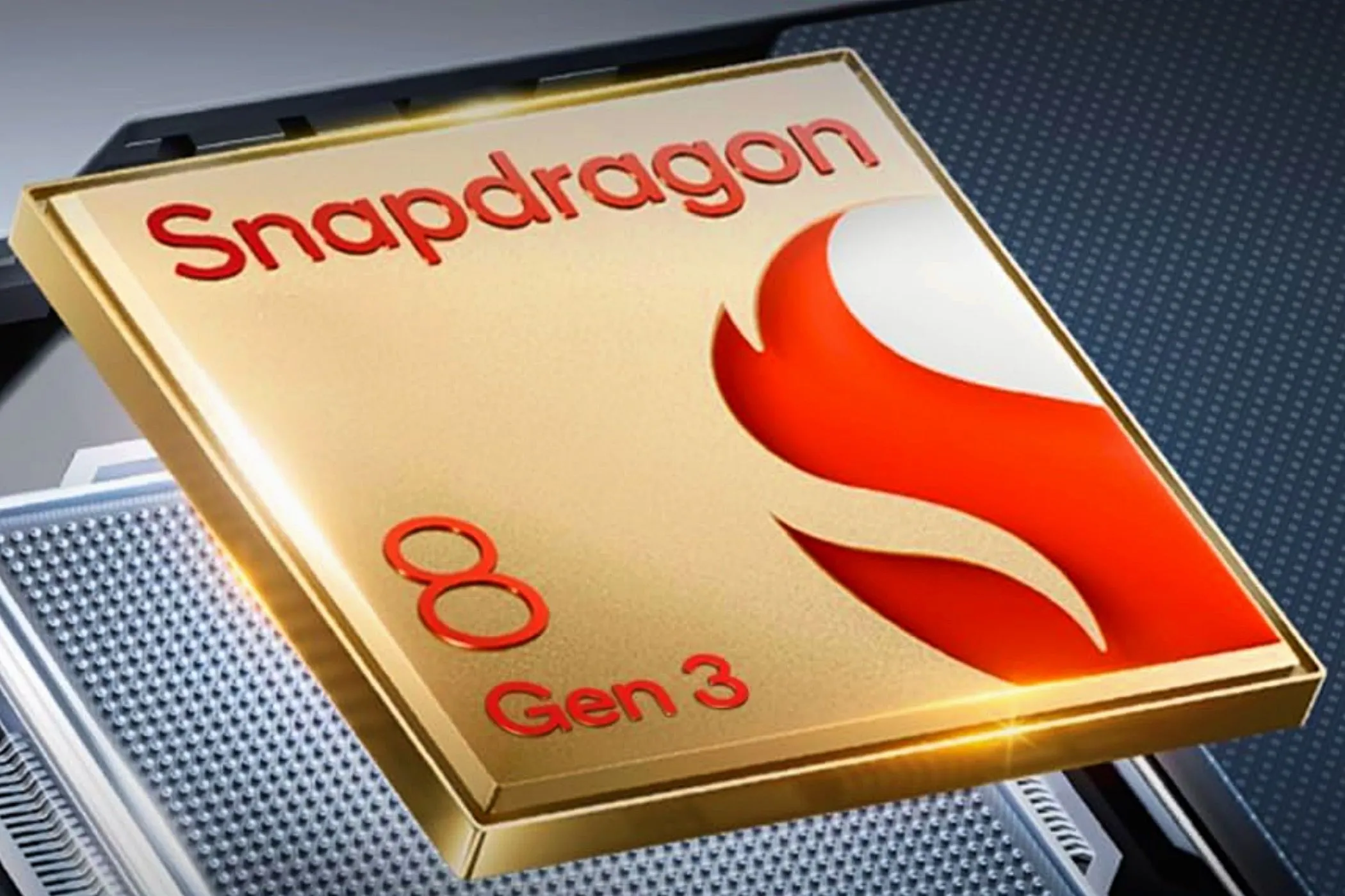 Chipset Snapdragon 8 Gen 3 tiên tiến bên trong điện thoại.