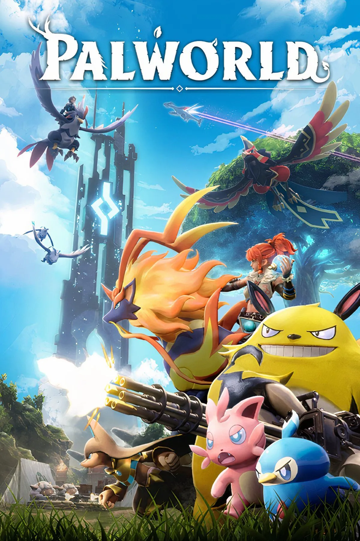 Cơ chế xây dựng căn cứ với Pals tự động làm việc trong game Palworld