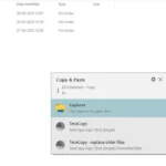 Cửa sổ xác nhận chuyển file của TeraCopy hiển thị tùy chọn Copy, Move, hoặc Cancel để tránh lỗi kéo thả