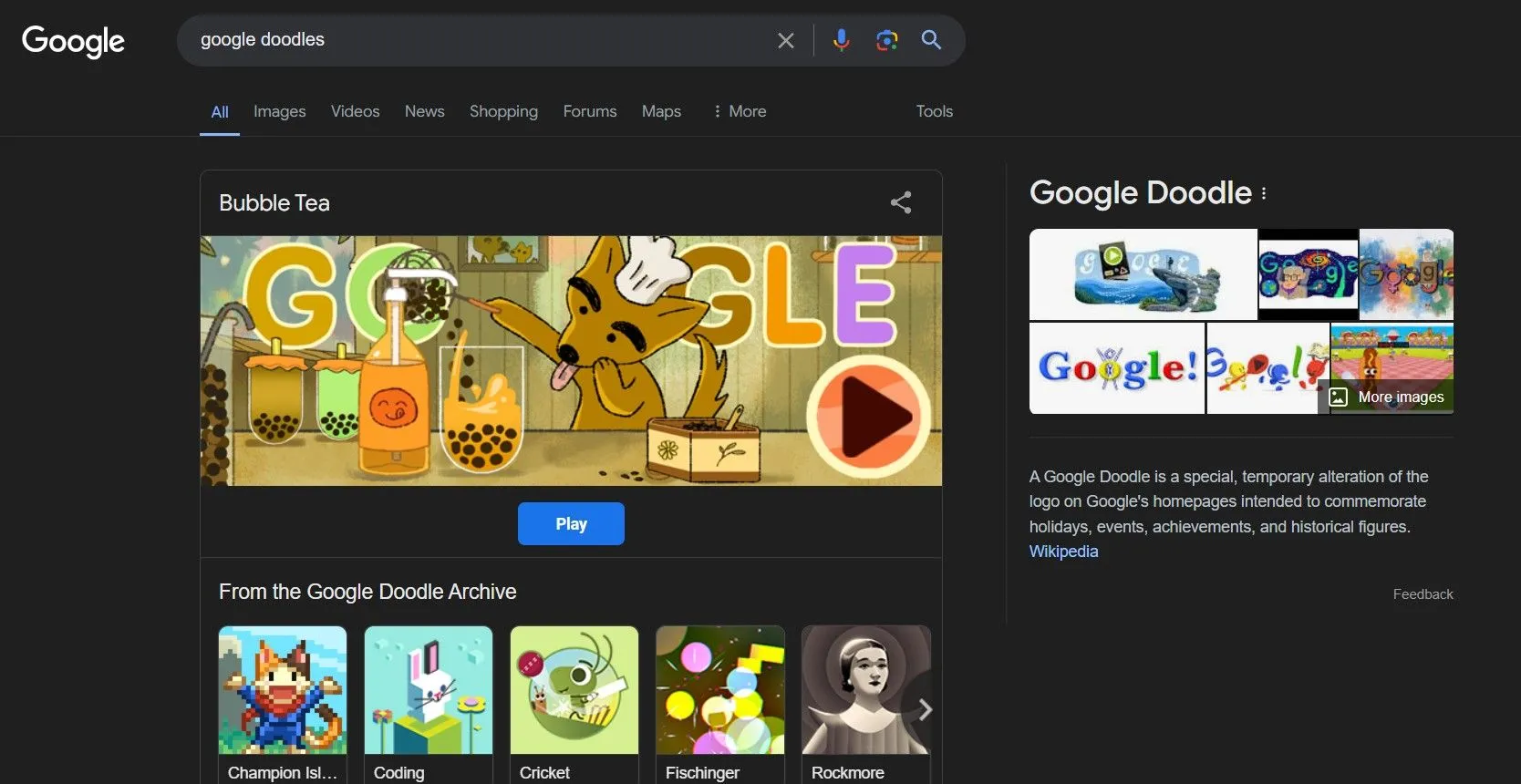 Danh sách các trò chơi Google Doodle cổ điển và thú vị mà người dùng có thể chơi trực tuyến
