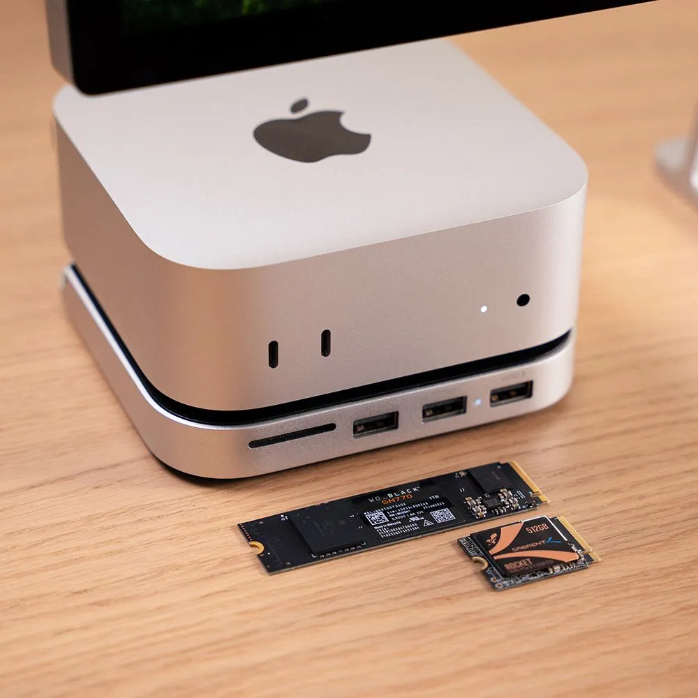 Đế đứng Satechi Mac Mini M4 tích hợp SSD và khả năng tản nhiệt