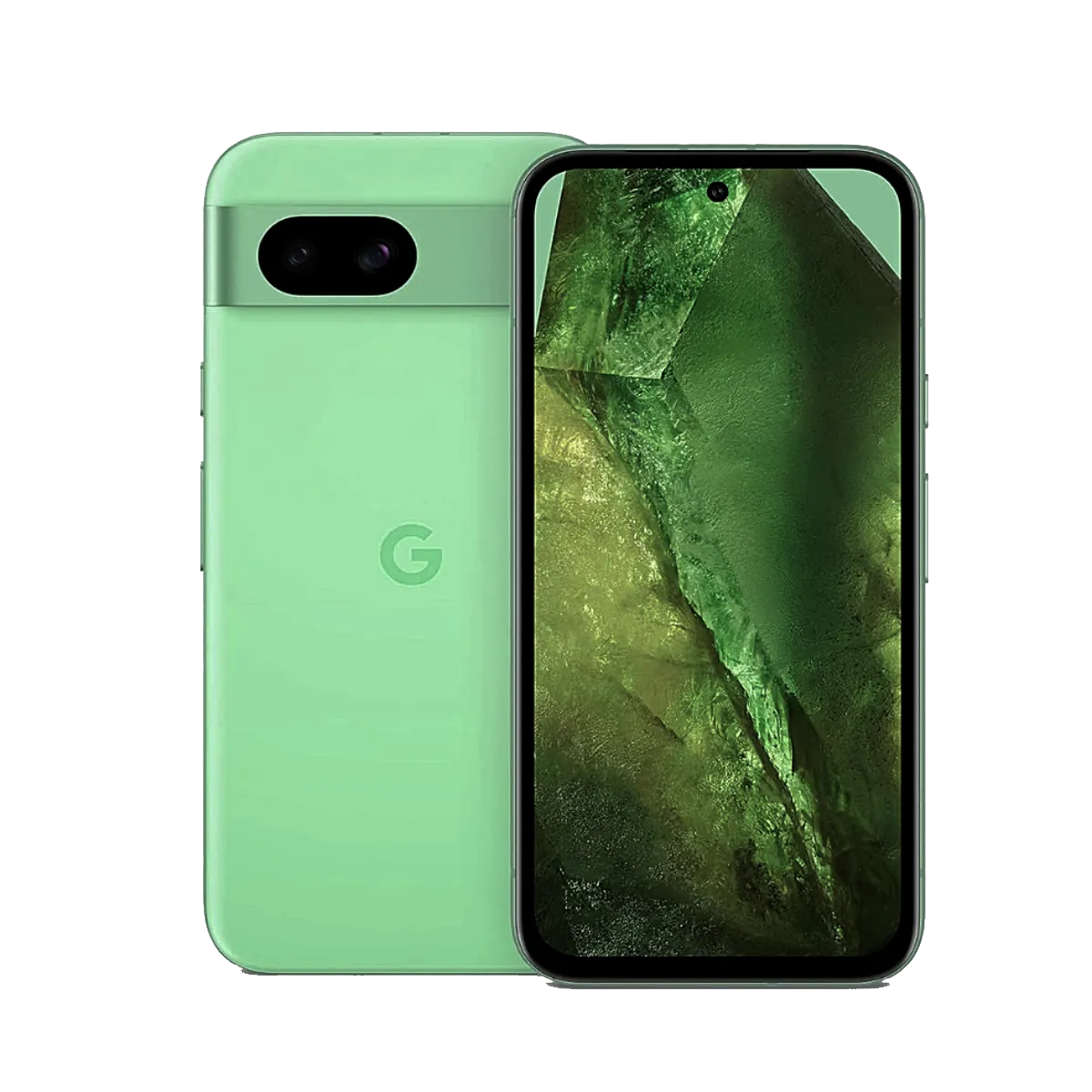 Điện thoại Google Pixel 8a hiển thị giao diện người dùng.