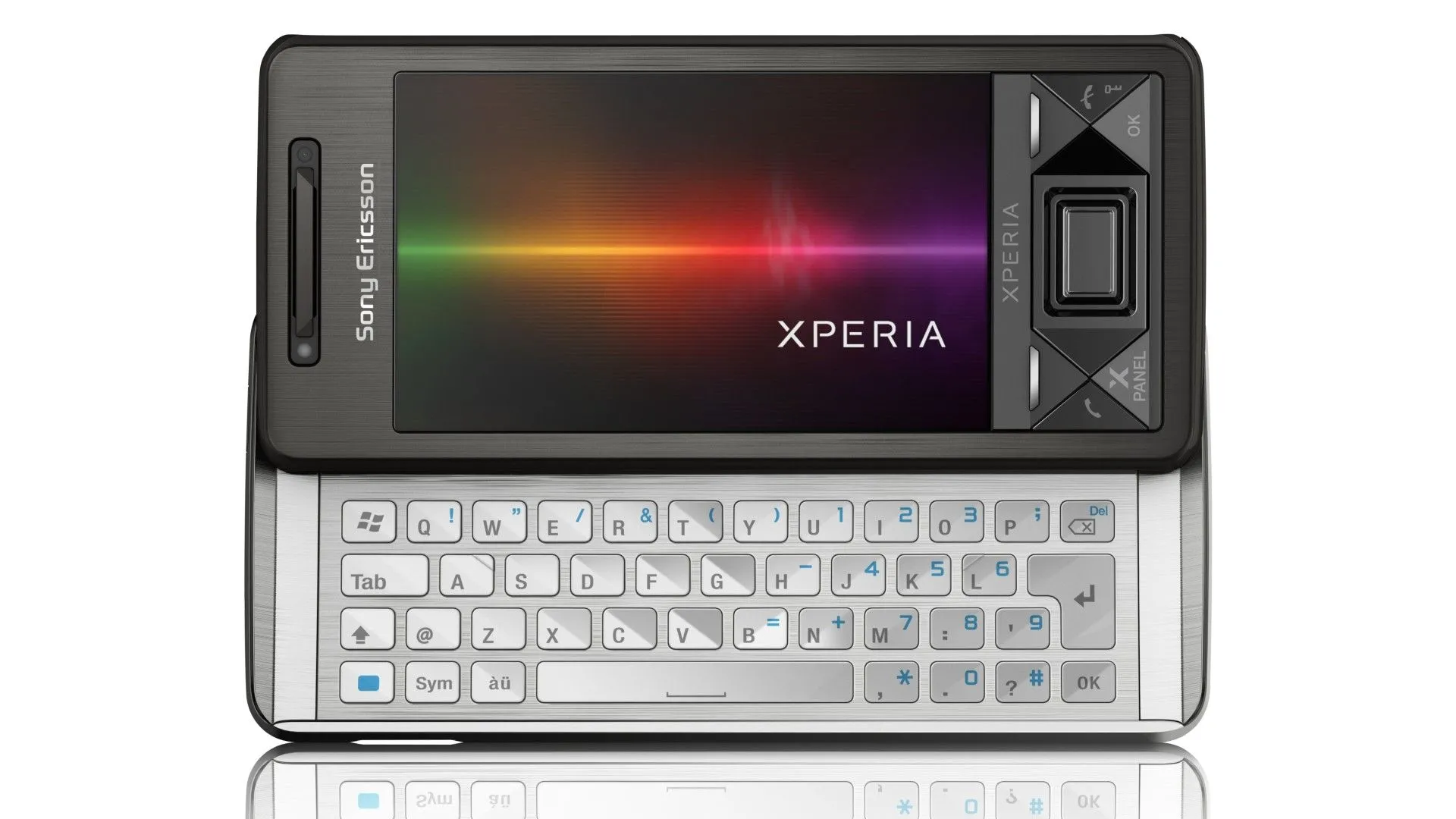 Điện thoại Sony Ericsson Xperia X1 với thiết kế trượt ngang và bàn phím QWERTY sang trọng