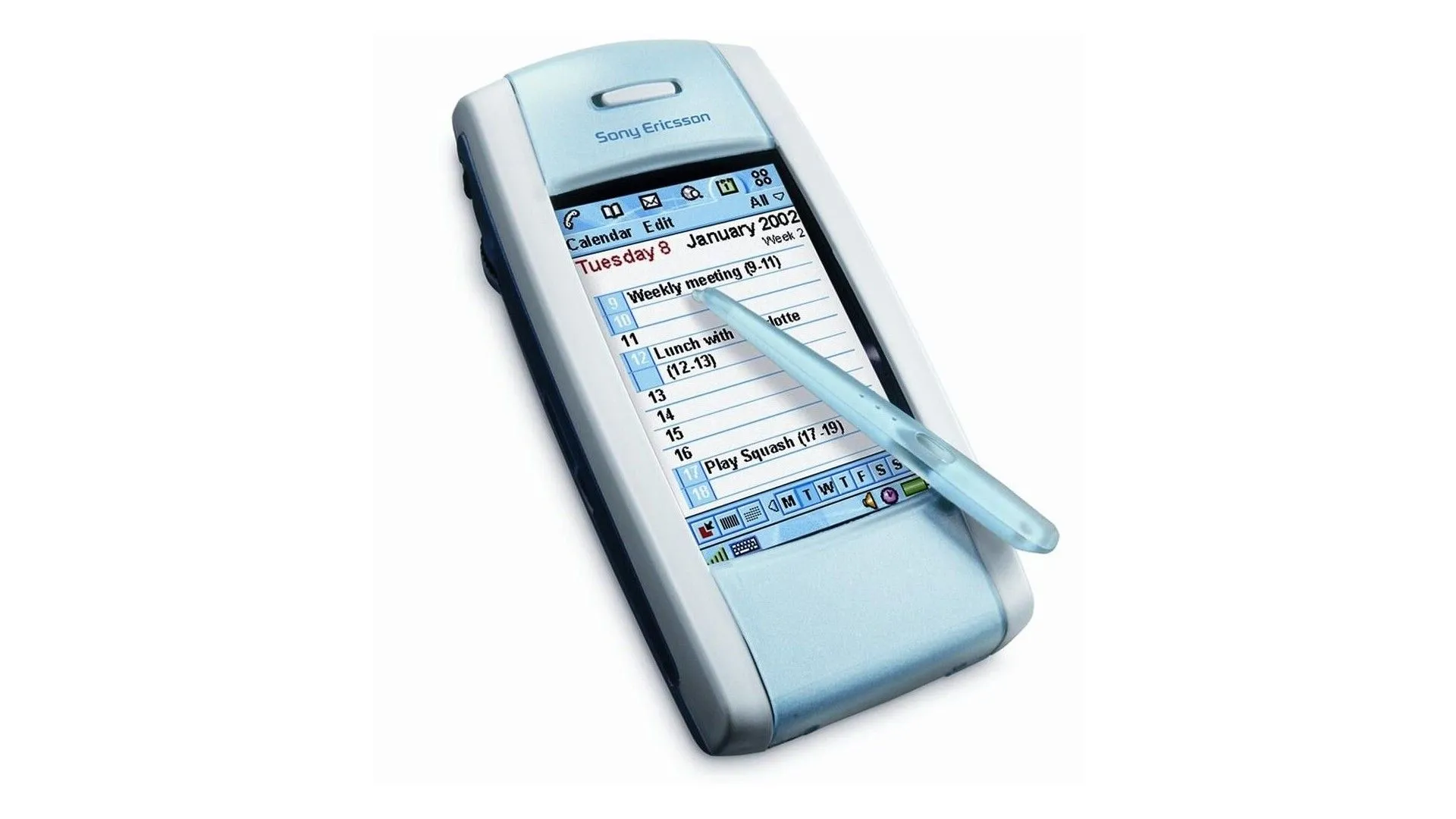Điện thoại thông minh Sony Ericsson P800 với thiết kế bàn phím lật độc đáo và màn hình cảm ứng