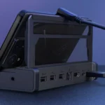 Docking station ROG Bulwark Dock của ASUS cho PC cầm tay và smartphone với thiết kế chân đế