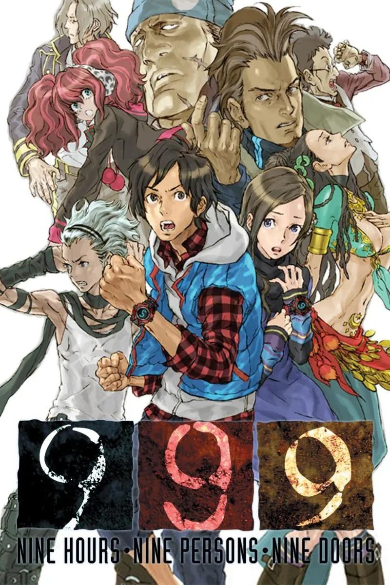Giao diện game 999 Nine Hours Nine Persons Nine Doors trên DS