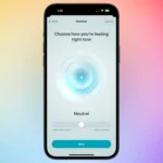Giao diện ghi lại tâm trạng hàng ngày trong ứng dụng Sức khỏe (Health app) của iPhone, một tính năng tiềm năng để Apple Intelligence cá nhân hóa gợi ý nhạc.