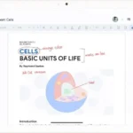 Giao diện Google Docs hiển thị tính năng ghi chú viết tay (Markups) trên thiết bị Android