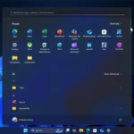 Giao diện menu Start Windows 11 mới với danh sách ứng dụng đầy đủ sau khi cuộn xuống