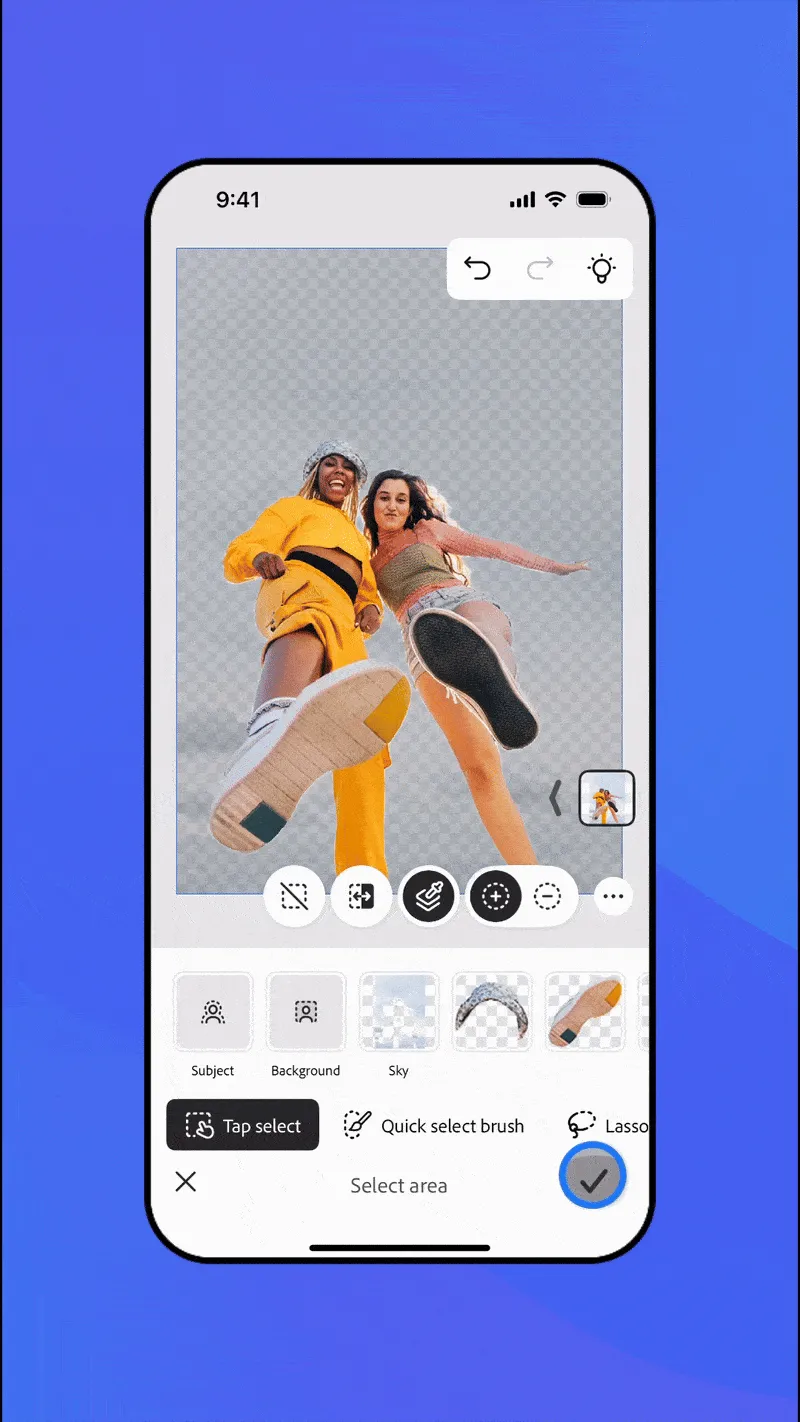 Giao diện Photoshop Mobile Demo