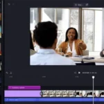 Giao diện thư viện stock mới của Microsoft Clipchamp hiển thị các tùy chọn nội dung để chỉnh sửa video
