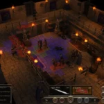 Hai nhóm người giao chiến trong game nhập vai The Age of Decadence
