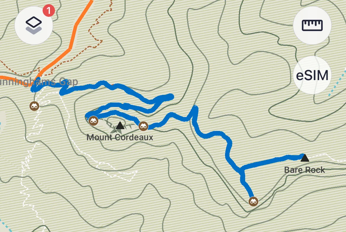 Hiển thị lộ trình đã nhập trên bản đồ MAPS.ME giúp người dùng dễ dàng theo dõi
