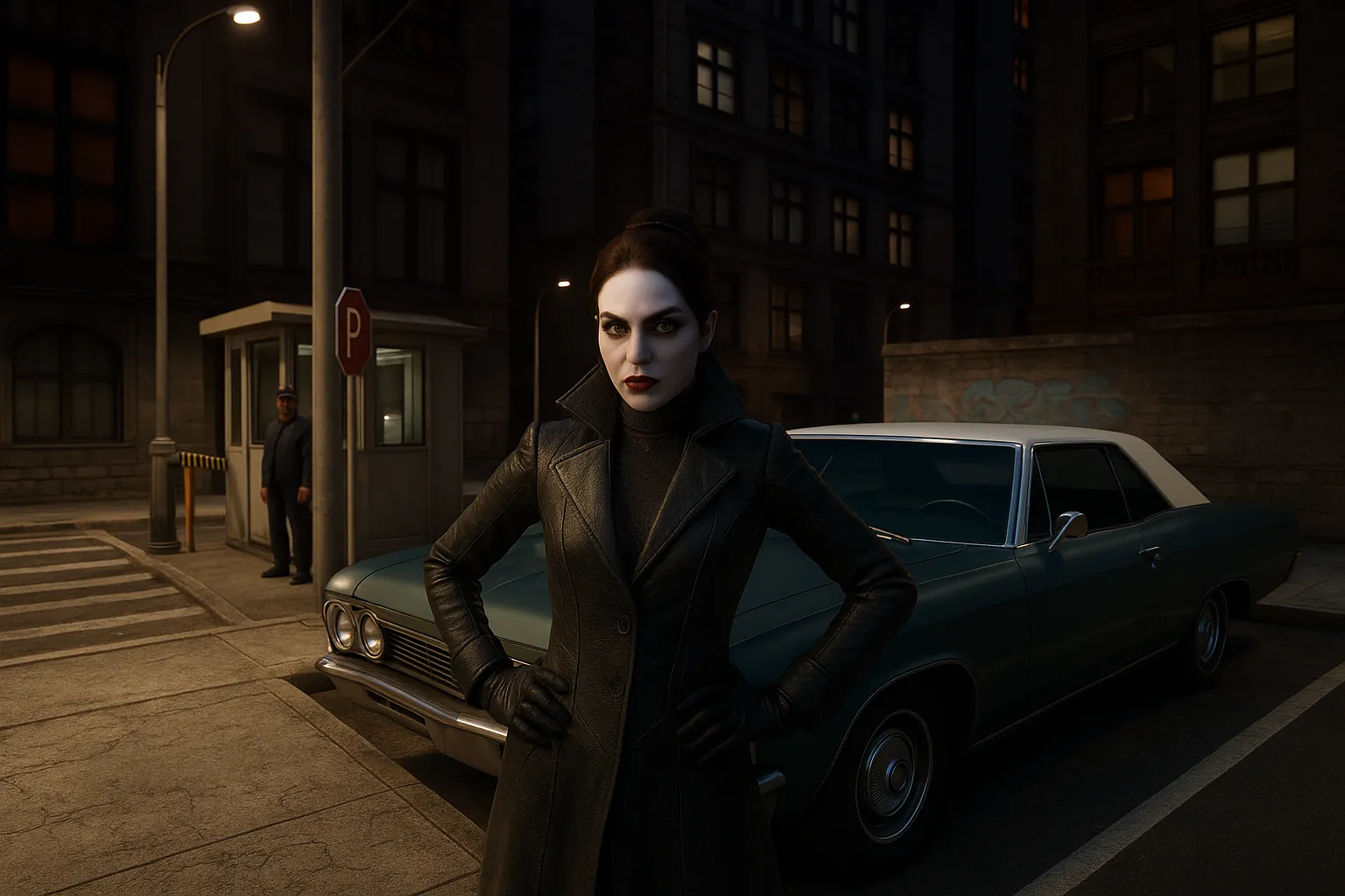 Hình ảnh AI mô phỏng diện mạo của Vampire: The Masquerade – Bloodlines khi được làm lại bằng engine đồ họa tiên tiến.