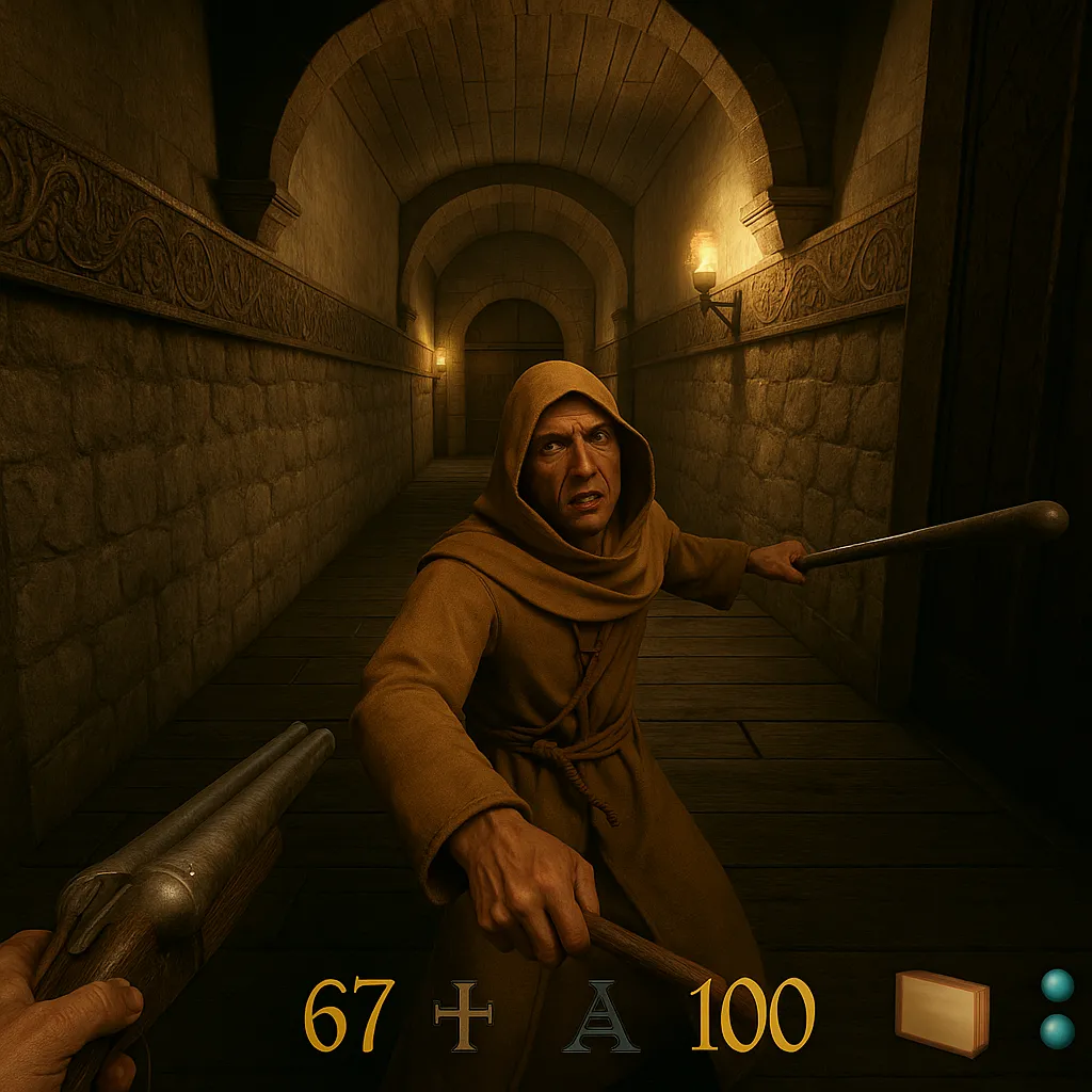 Hình ảnh AI mô phỏng tiềm năng đồ họa của Clive Barker’s Undying khi được làm lại hoặc remaster, nâng cao hiệu ứng kinh dị.