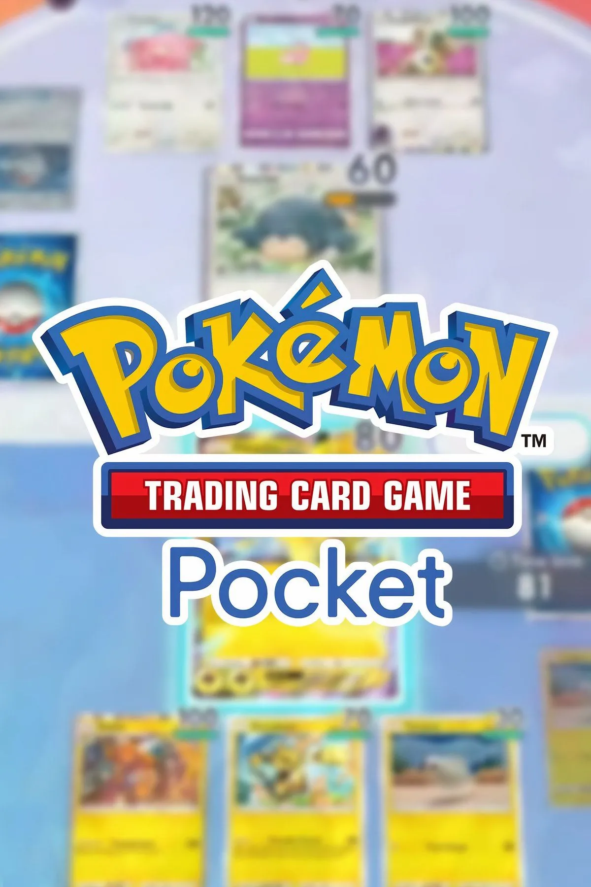 Hình ảnh bìa chính thức của game Pokémon Trading Card Game Pocket