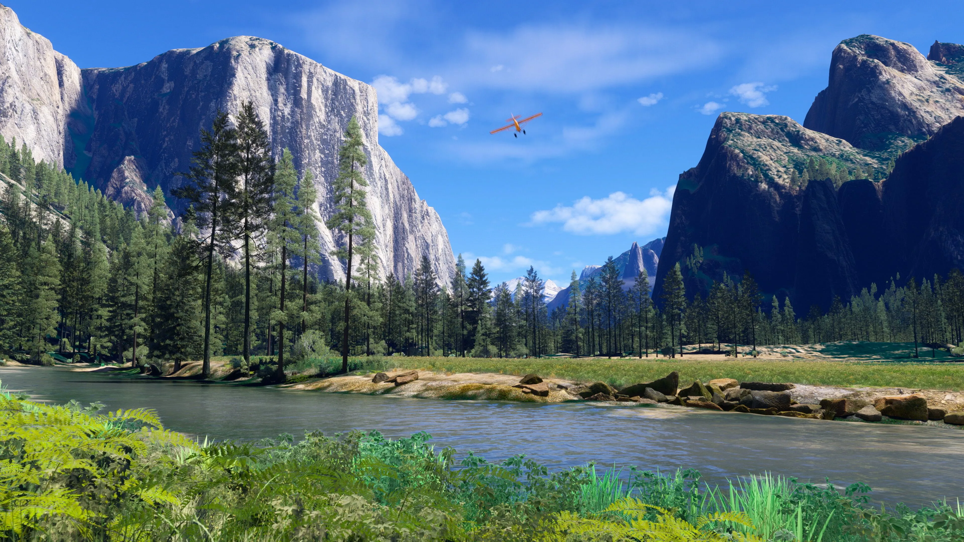 Hình ảnh cảnh quan thành phố được tái tạo chân thực trong Microsoft Flight Simulator 2024 từ góc nhìn trên cao