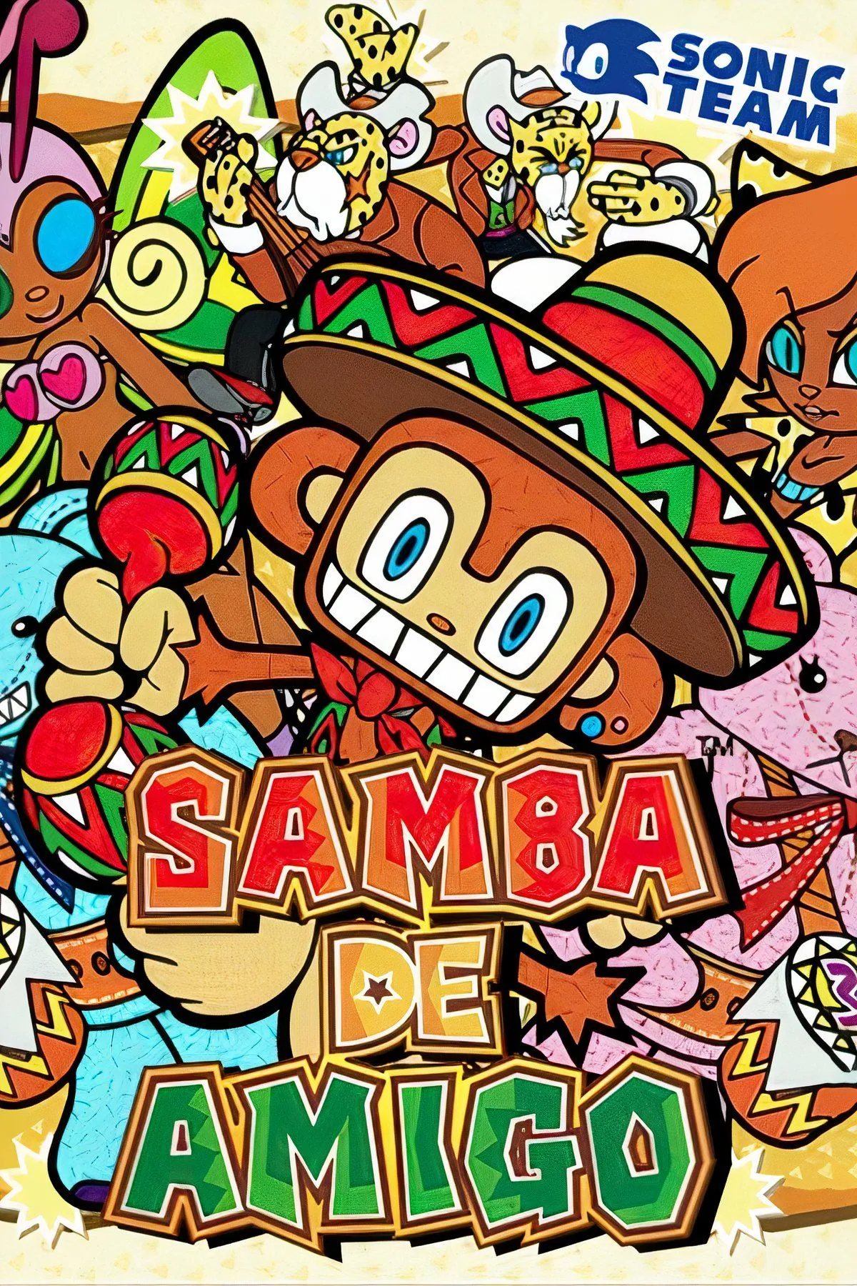Hình ảnh đôi maraca chuyên dụng cho game Samba de Amigo, biểu tượng của lối chơi âm nhạc vui nhộn
