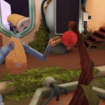 Hình ảnh gameplay của một tựa game VR góc nhìn thứ nhất, thể hiện trải nghiệm nhập vai nhưng vẫn còn hạn chế về đồ họa và độ chân thực.