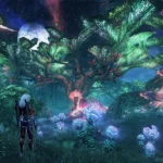 Hình ảnh gameplay từ Xenoblade Chronicles X: Definitive Edition, minh họa đồ họa cải tiến của bản remaster.