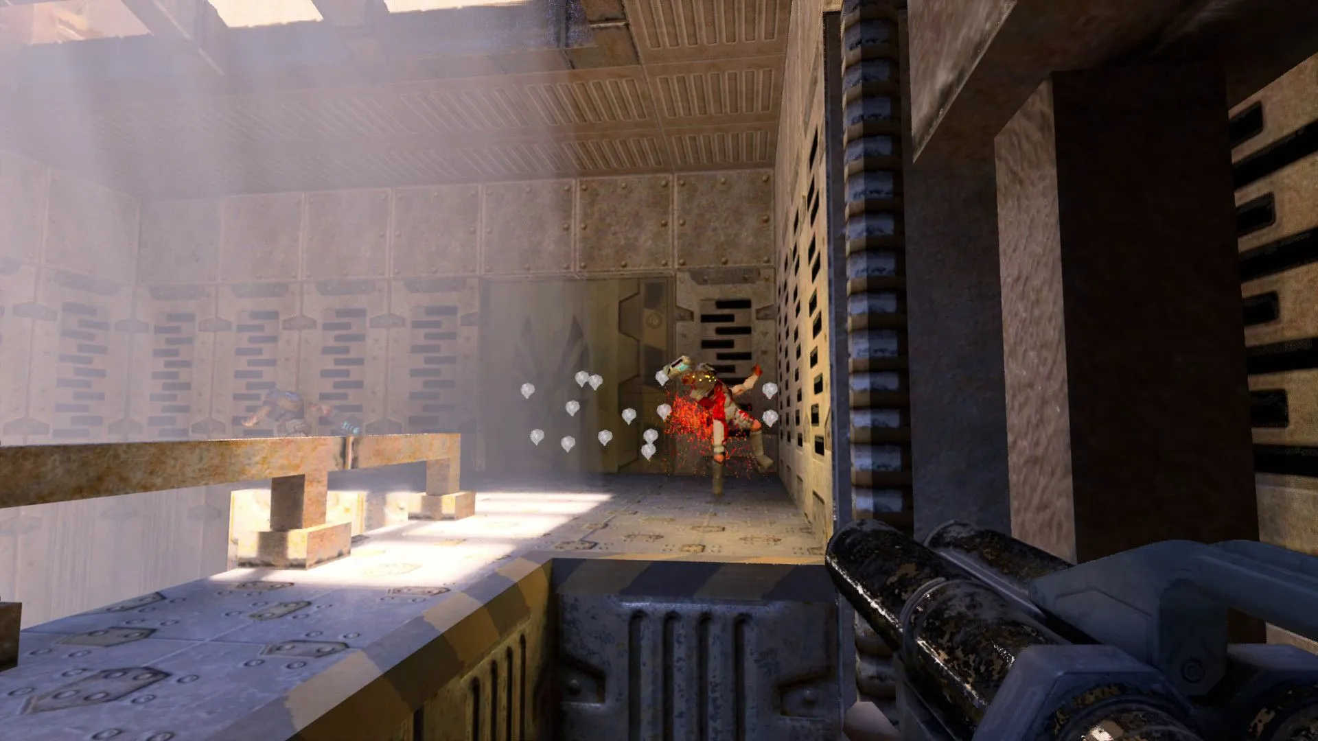 Hình ảnh minh họa hiệu ứng dò tia (ray tracing) chân thực trong môi trường game, nhấn mạnh tính năng đồ họa cao cấp.