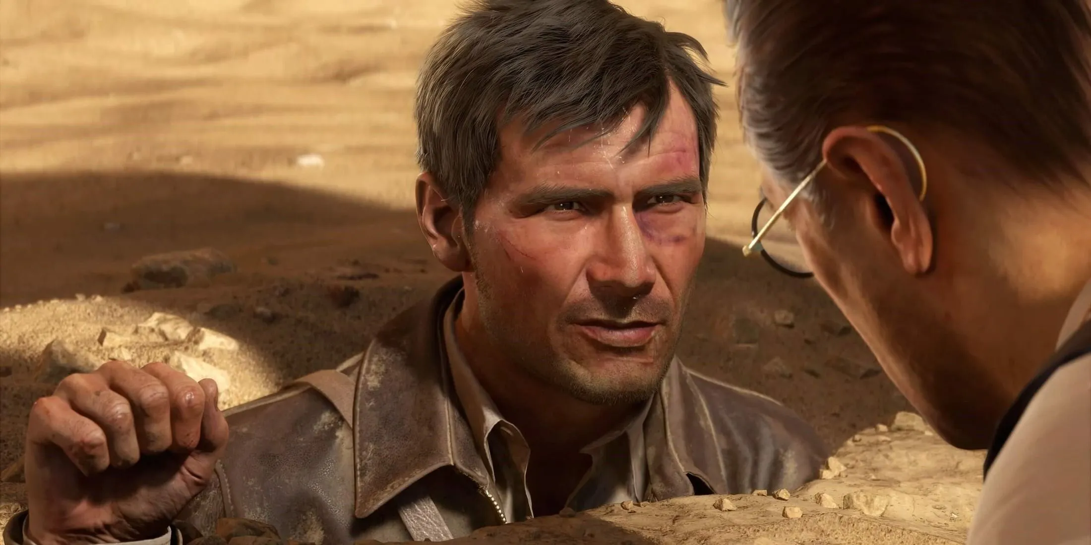 Hình ảnh nhân vật Indiana Jones trong game Indiana Jones and the Great Circle, minh họa game chuyển thể phim hiện đại.