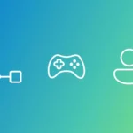 Hình ảnh quảng bá AI Muse của Microsoft với biểu tượng tay cầm chơi game và người dùng.