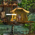 Hình ảnh quảng bá game Creatures, một trò mô phỏng sự sống với sinh vật Norns và AI tiên tiến từ năm 1996.
