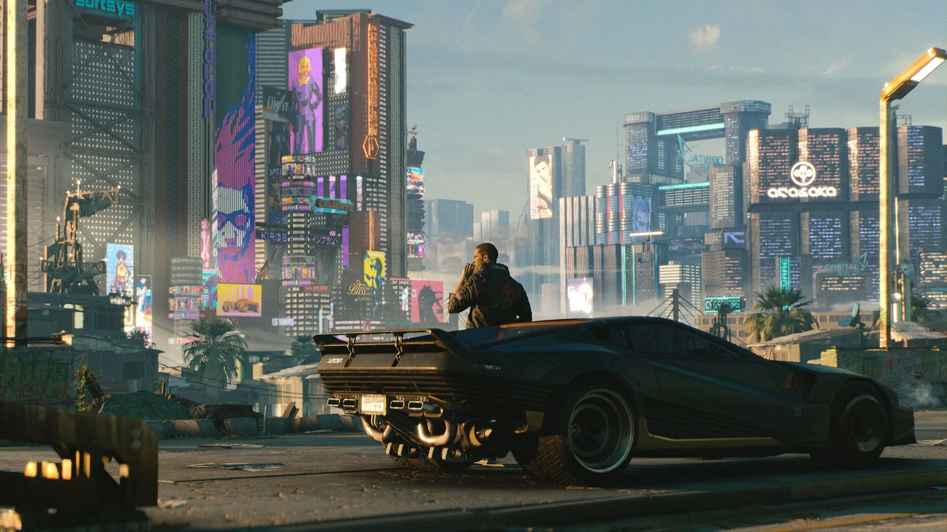 Hình ảnh quảng bá game Cyberpunk 2077 với đồ họa ấn tượng
